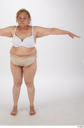 Whole Body Woman T poses Overweight Street photo references